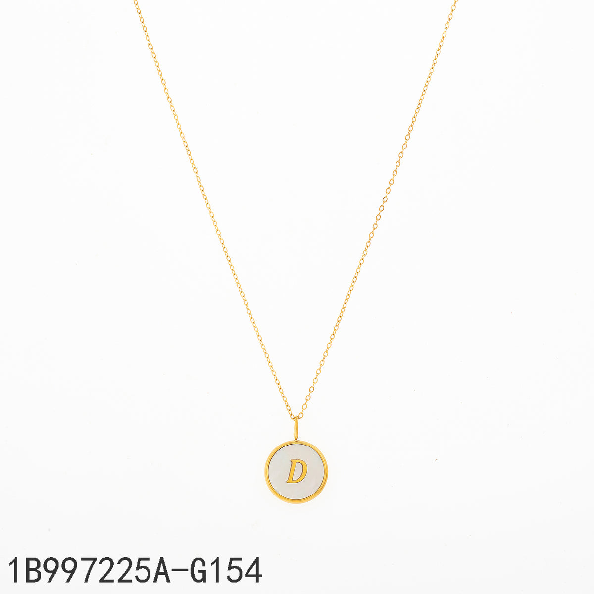 Collar  Dorado Letra D