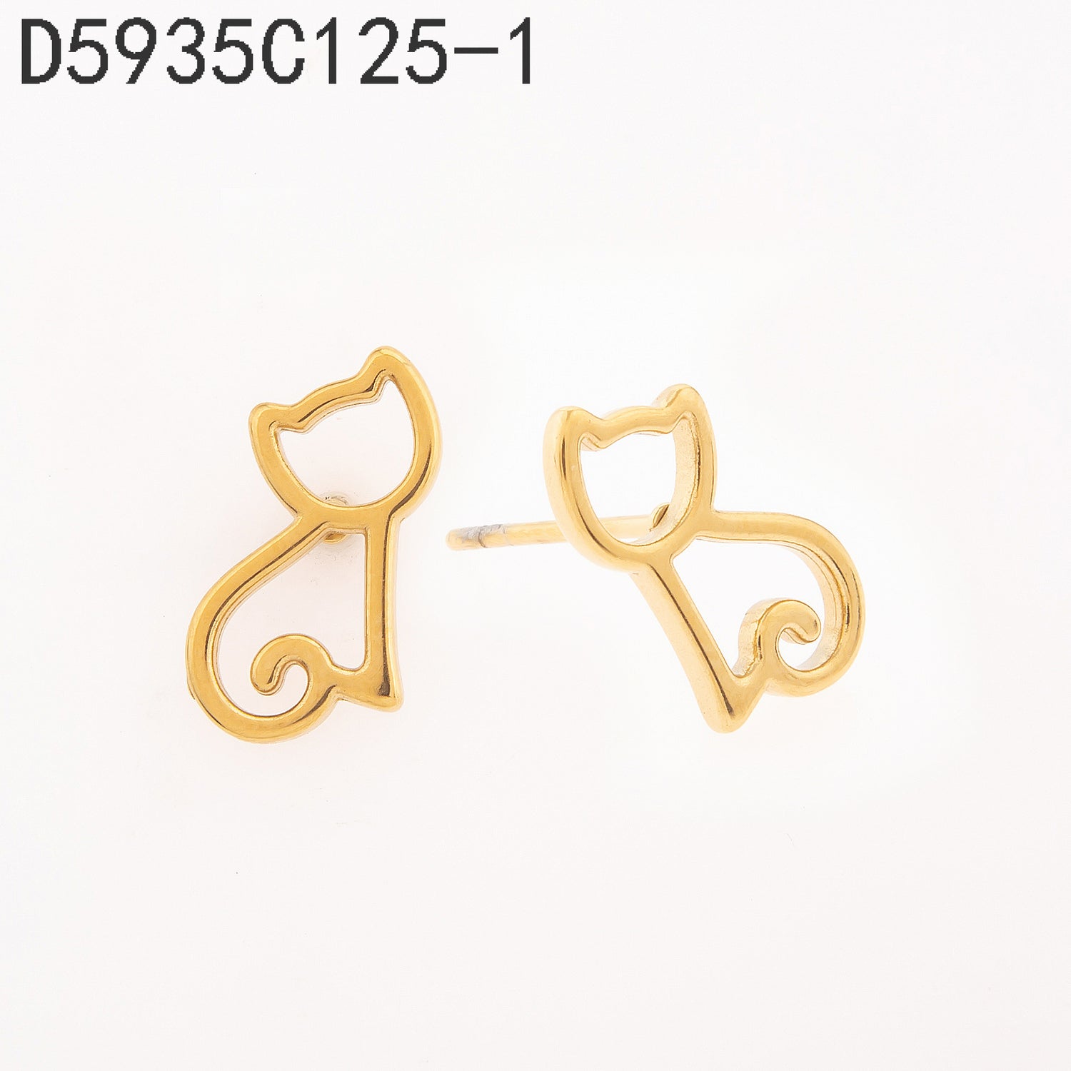 Pendientes con hebilla Oro Grueso 14K