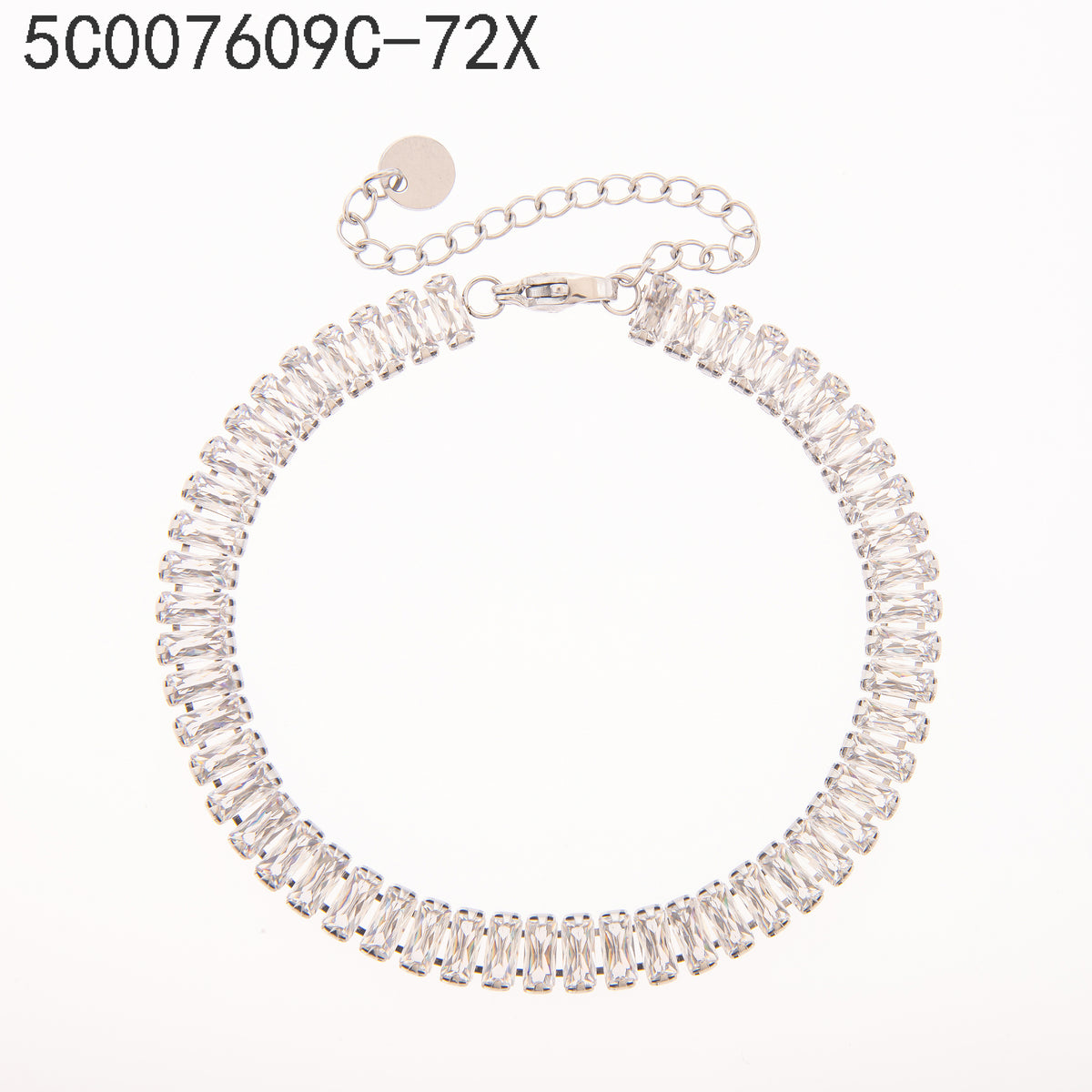 Pulsera Zirconia blanca Mixto (dorado + plateado)