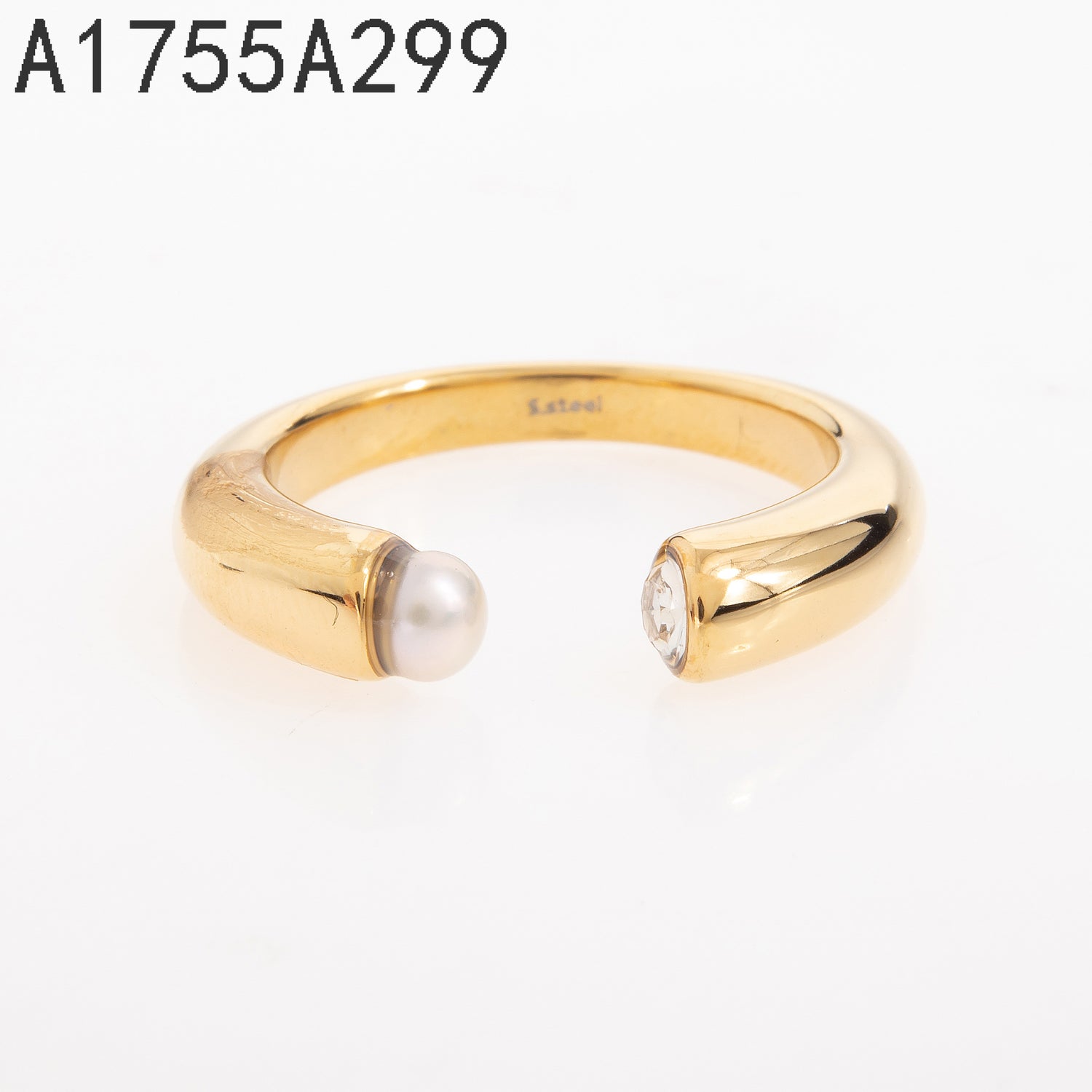 Anillo de perlas Oro Grueso 14K