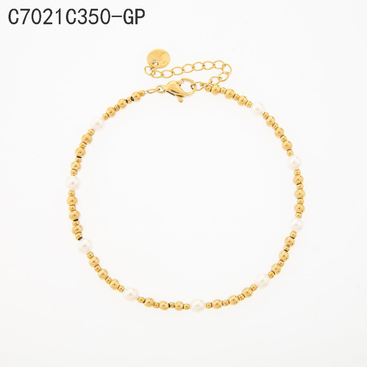 Pulsera  Dorado con Perla