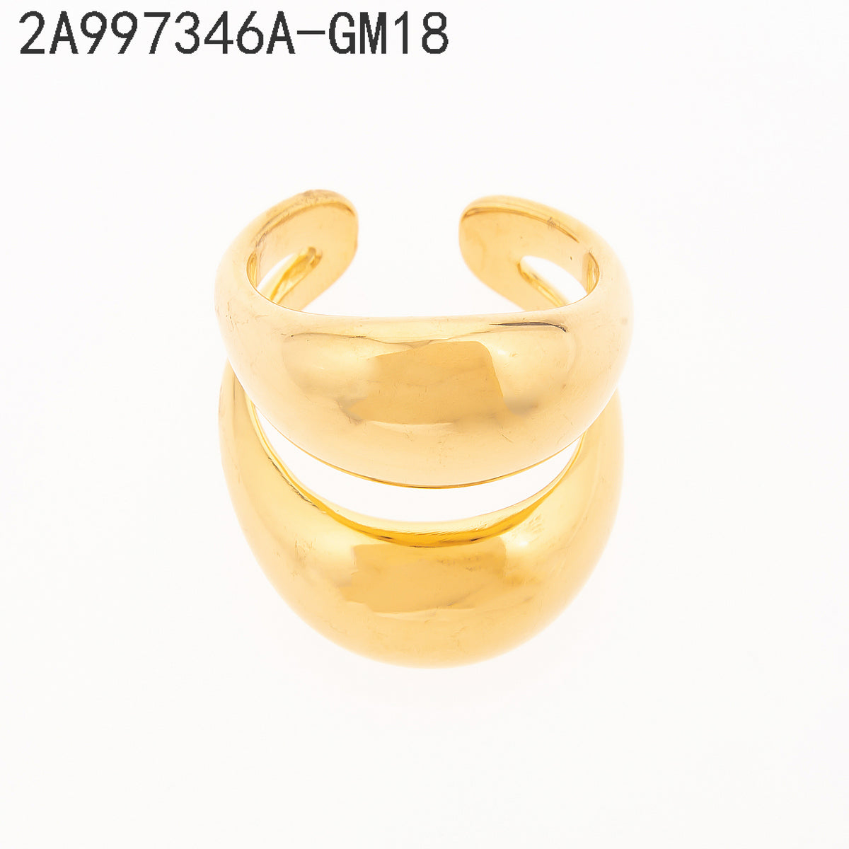 Anillo  Dorado  18 Milimetros