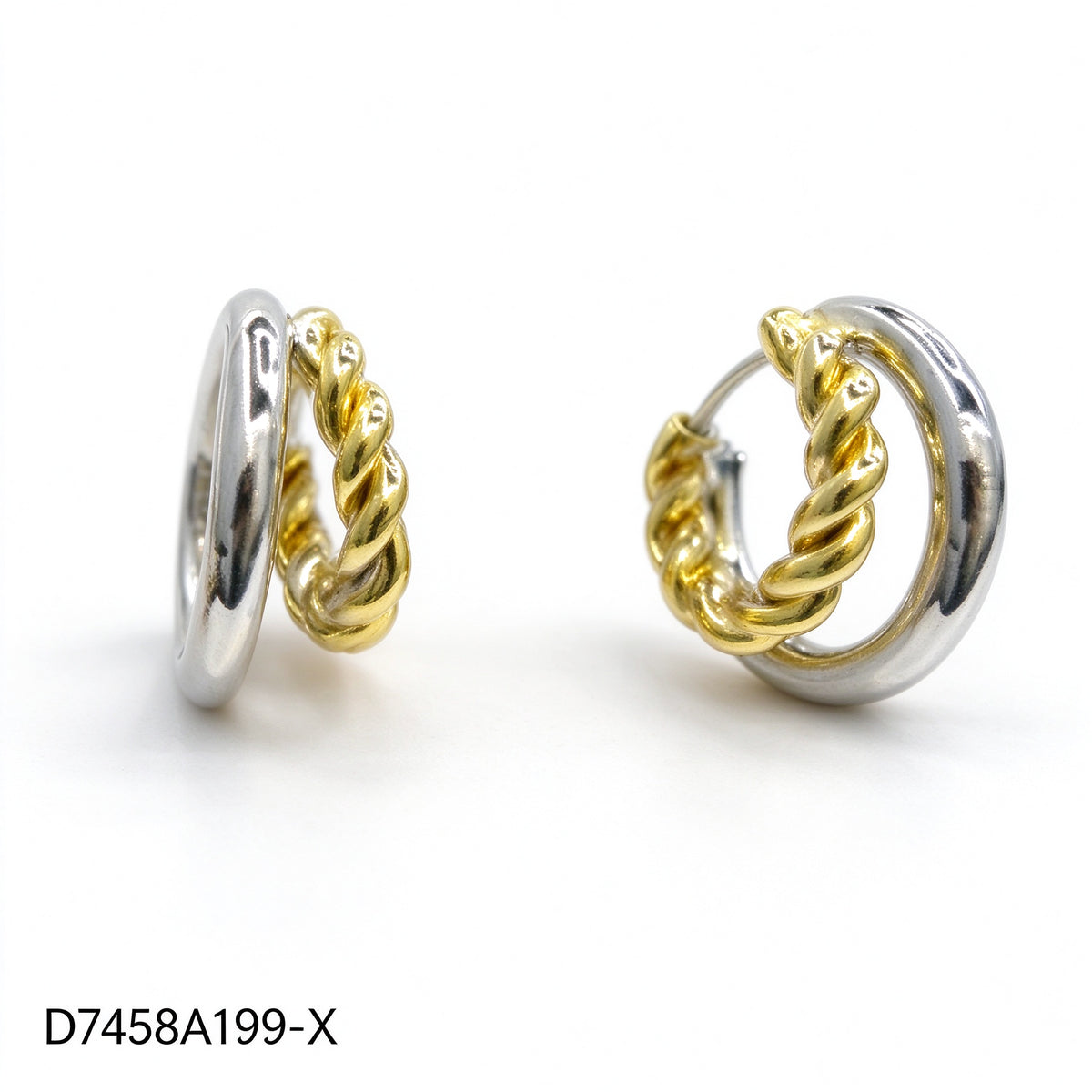 Pendientes  Mixto (dorado + plateado)