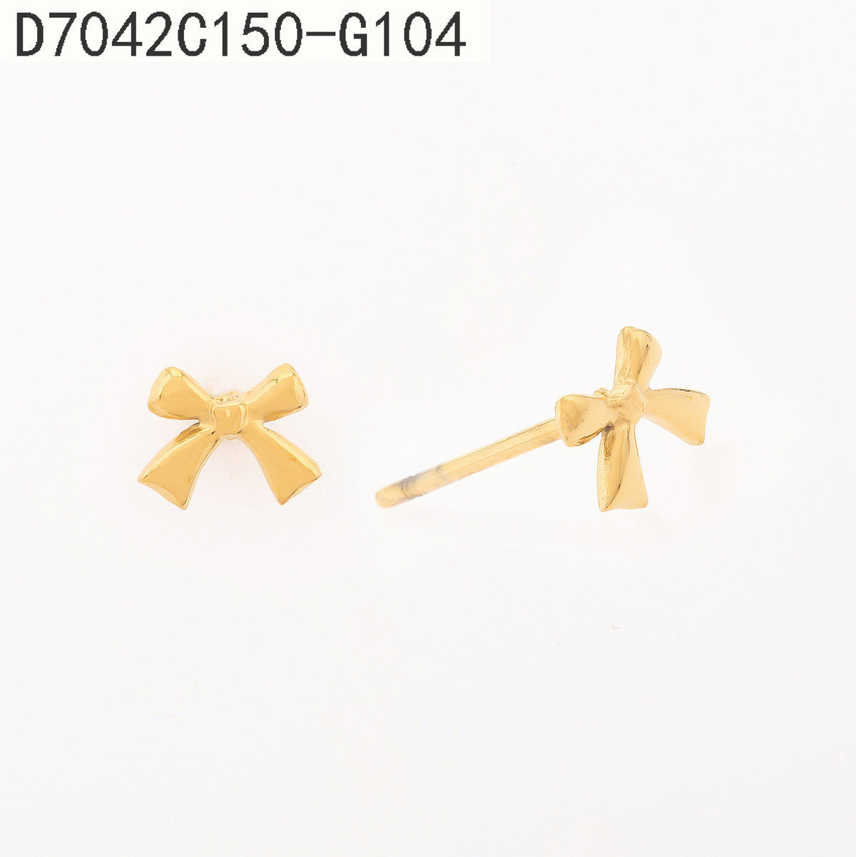 Pendientes  Dorado Cinta de mariposa