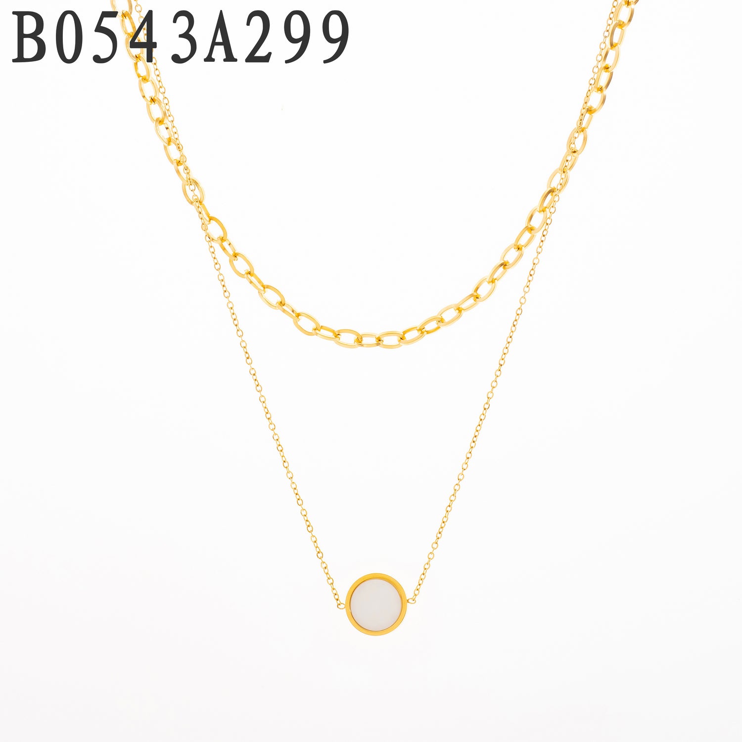 Collar de nácar Oro Grueso 14K