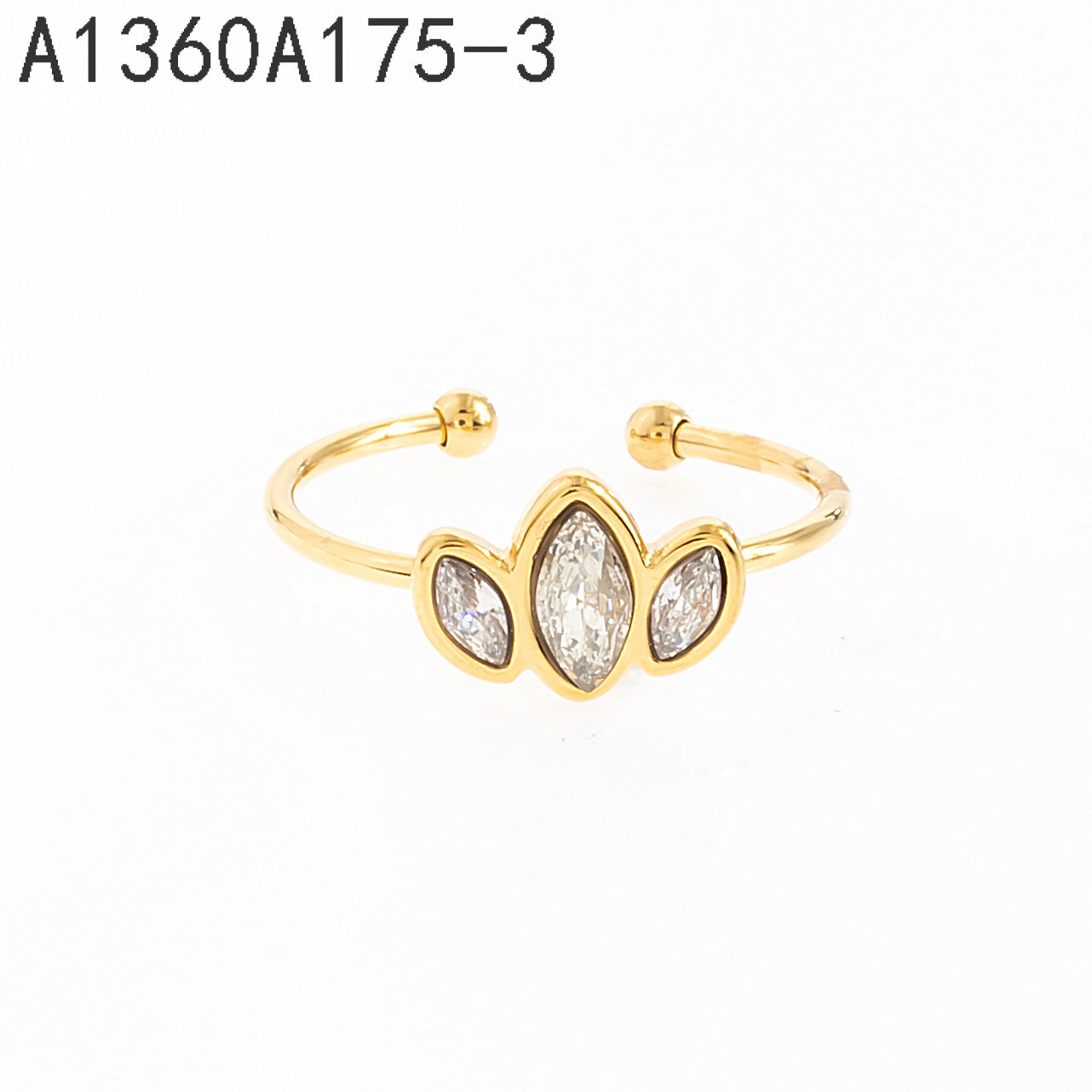 Anillo Triple Marquise Stone