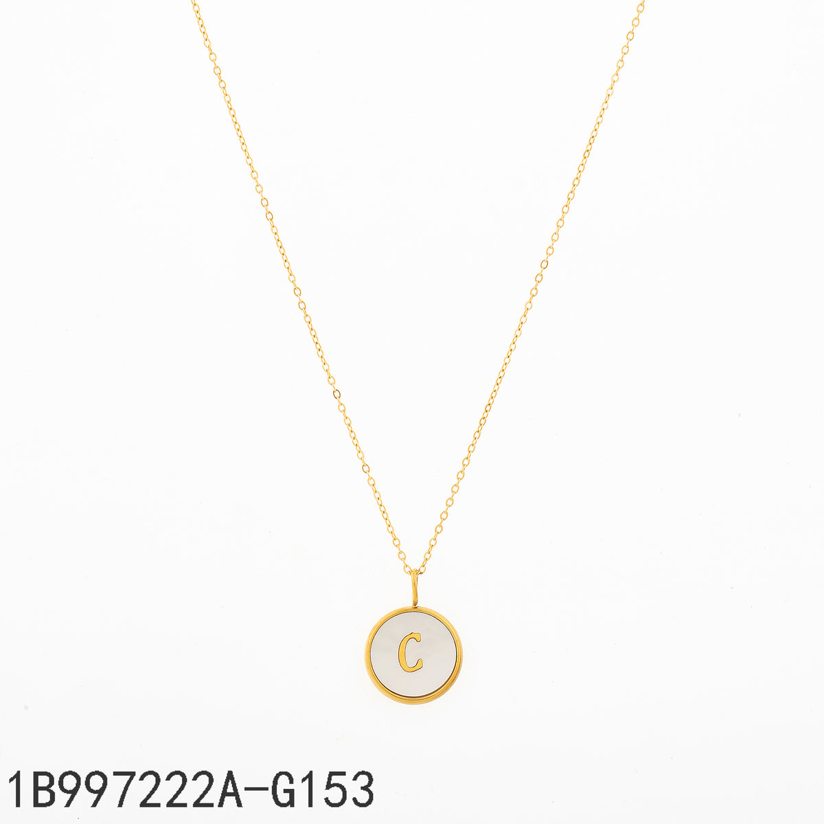 Collar  Dorado Letra C