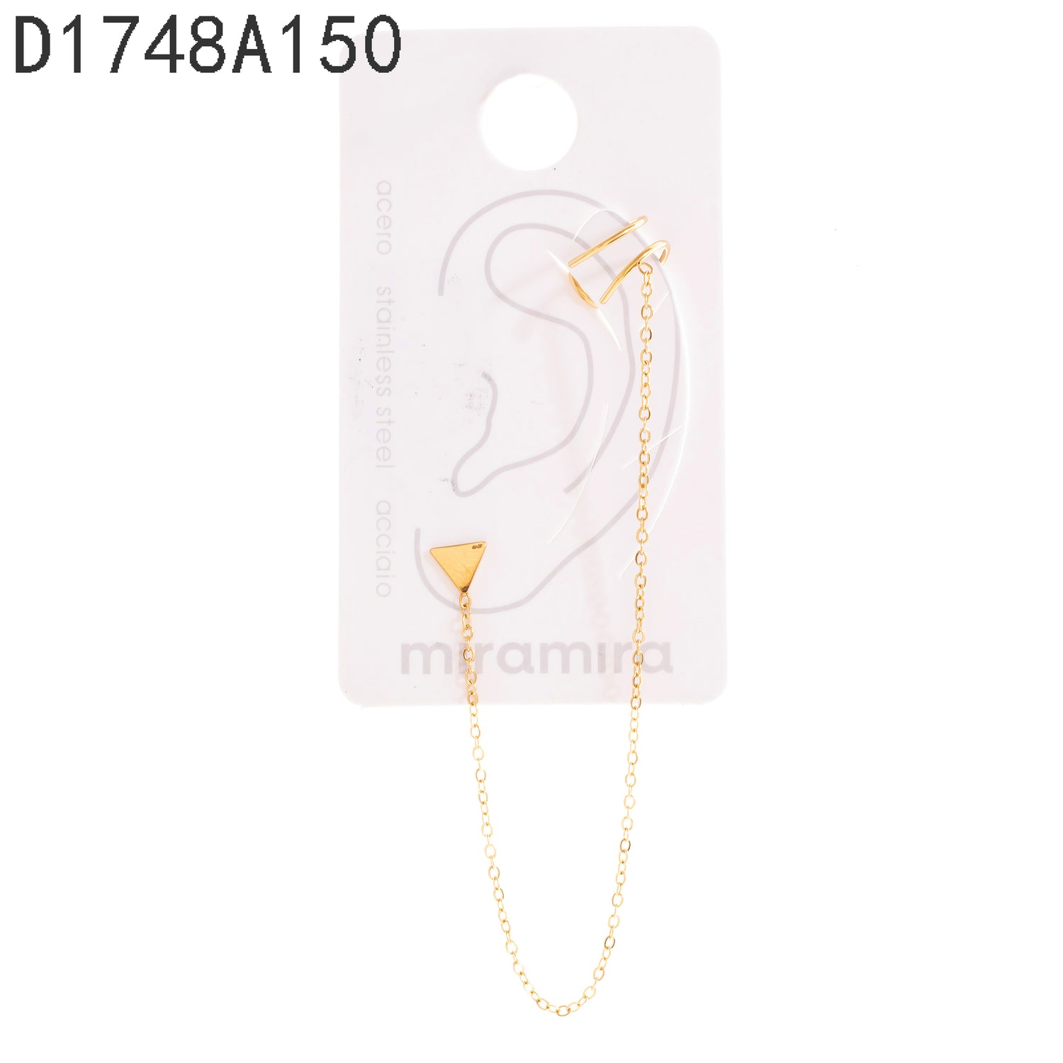 Pendientes de clip Oro Grueso 14K