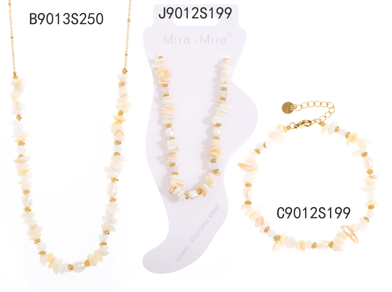 Collar de perlas Oro Grueso 14K