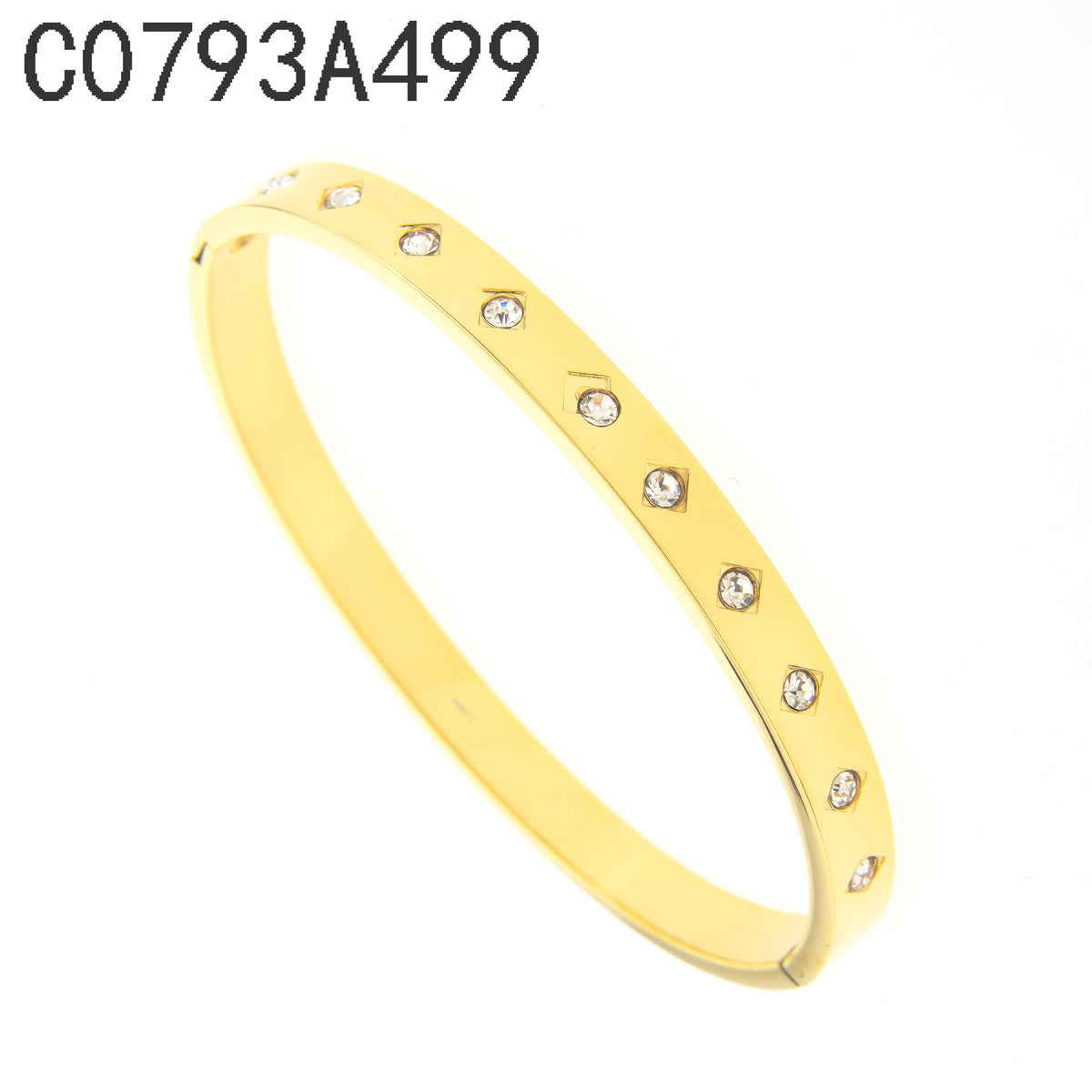 Brazalete Piedra granate Plateado