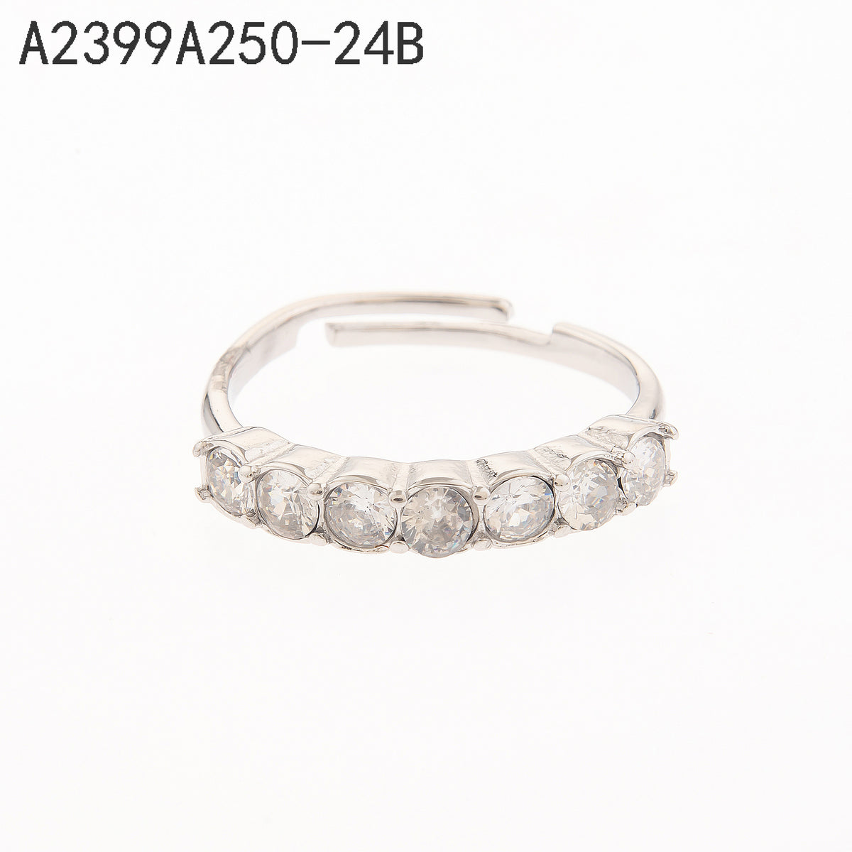 Anillo Zirconia blanca Dorado