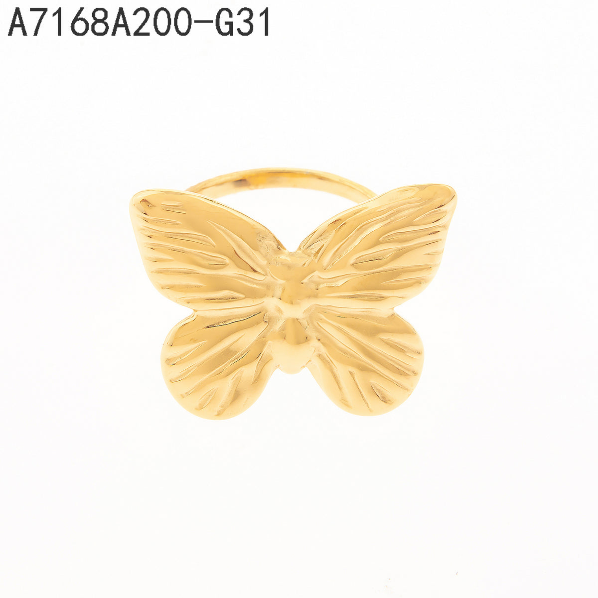 Anillo  Dorado Mariposa