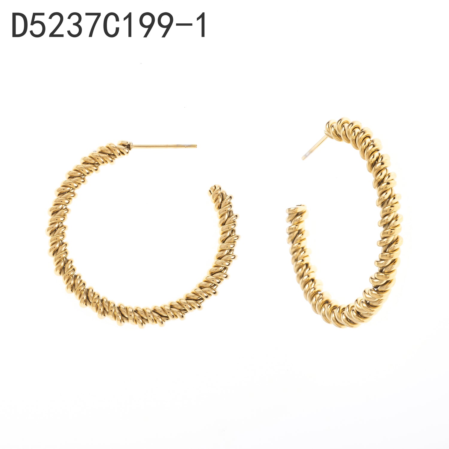 Pendientes de aro Oro Grueso 14K