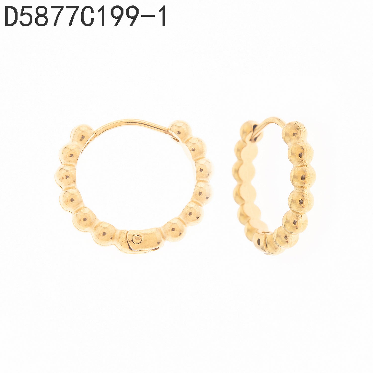 Pendientes de aro Oro Grueso 14K