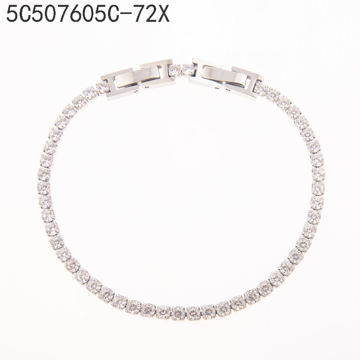 Pulsera Zirconia blanca Mixto (dorado + plateado)