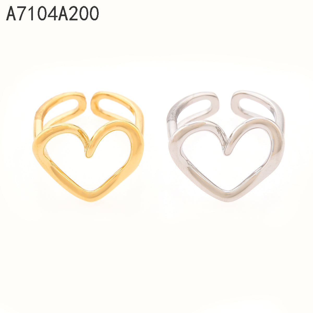 Anillo  Dorado Corazón