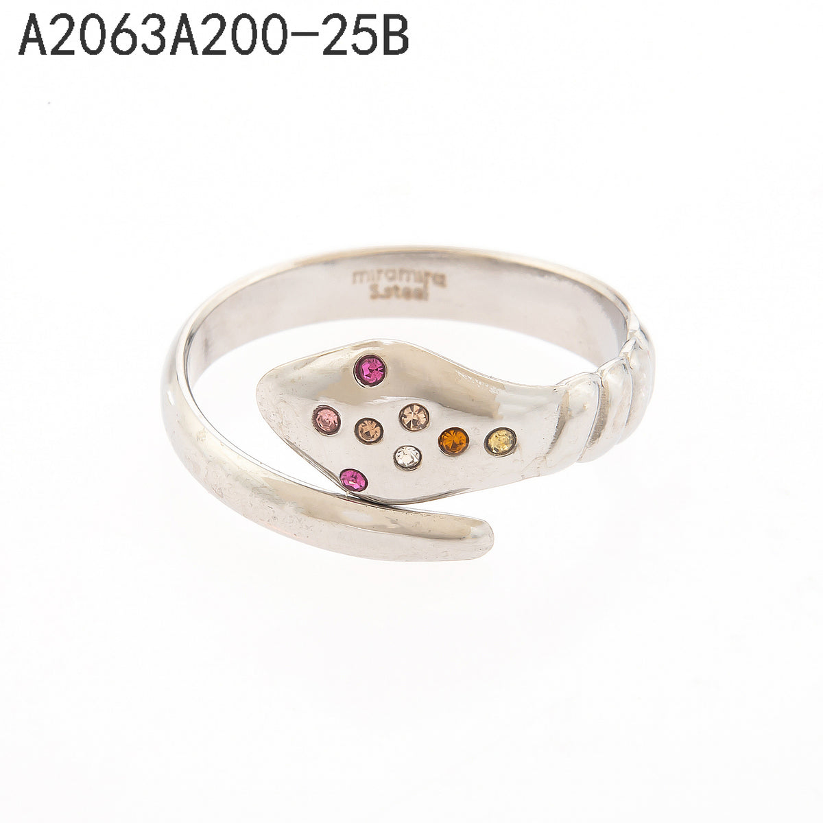 Anillo Ojo de tigre rosa Plateado