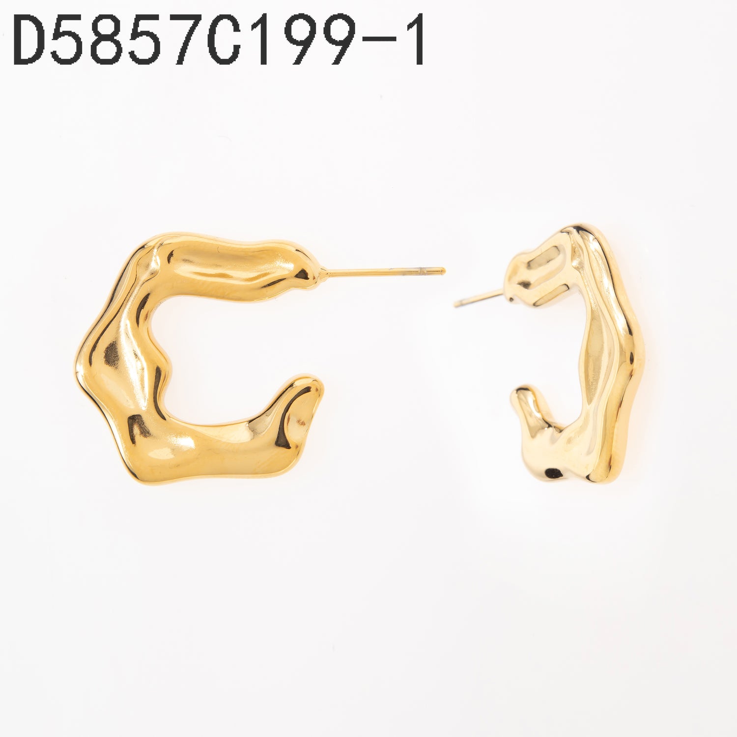 Pendientes de aro Oro Grueso 14K