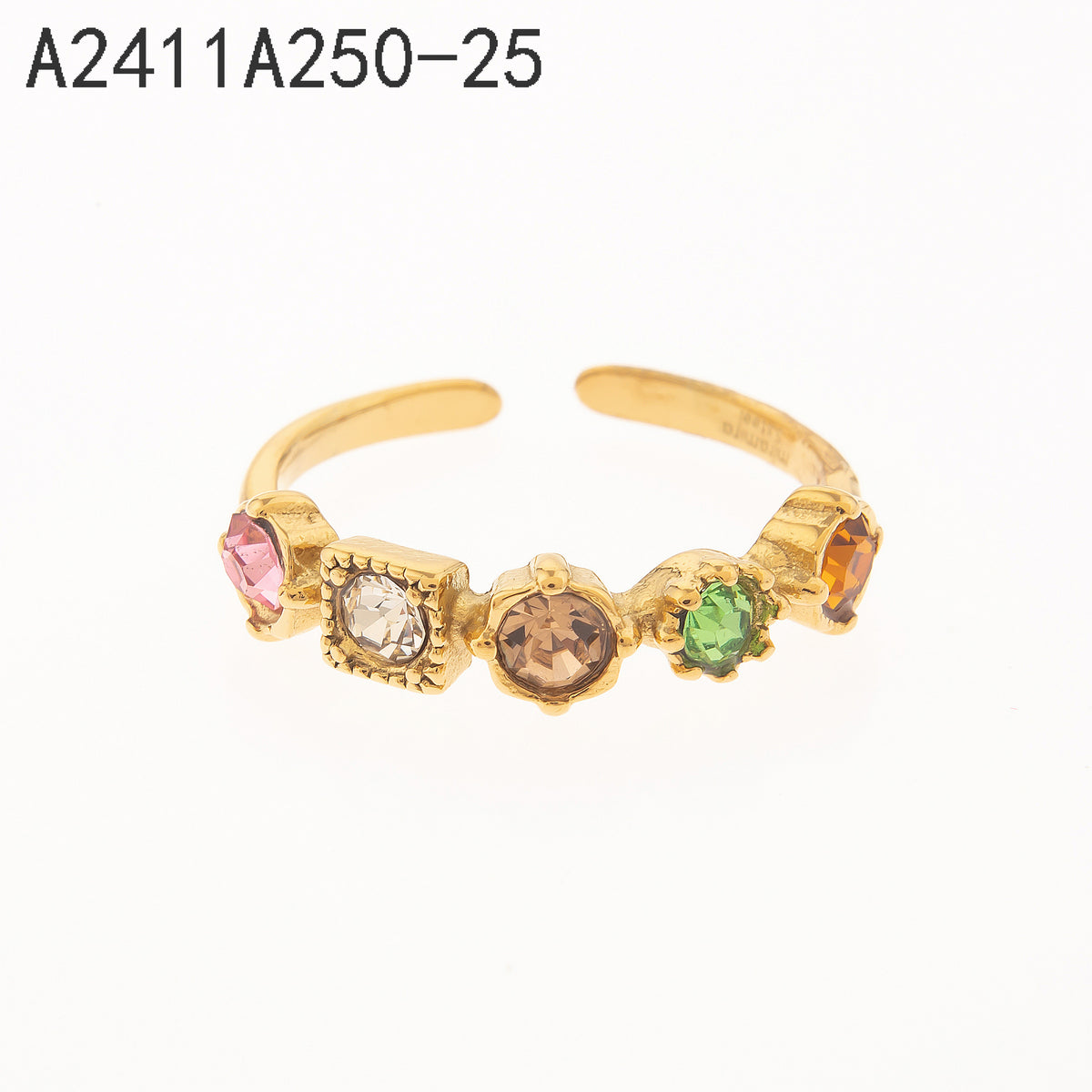 Anillo Multicolor Dorado