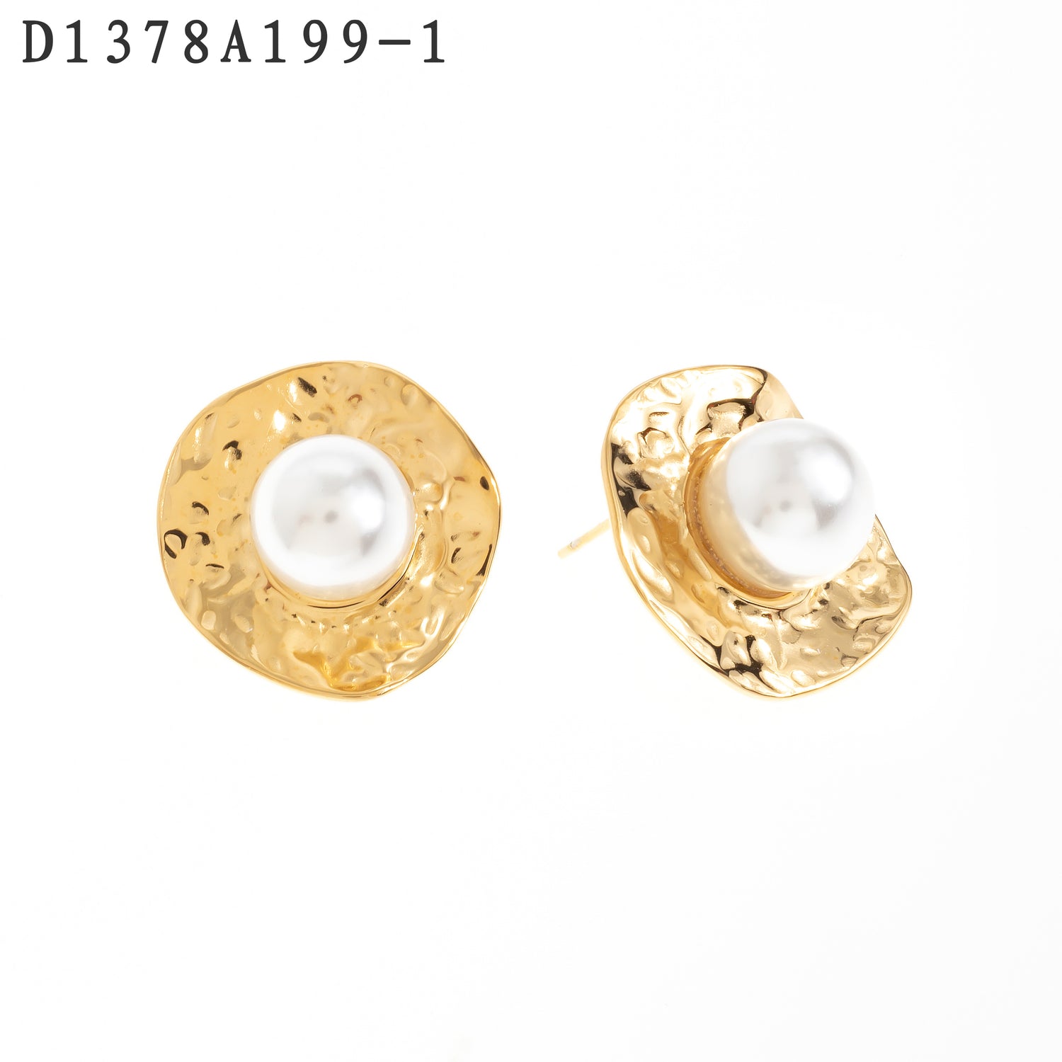 Pendientes de perlas Oro Grueso 14K