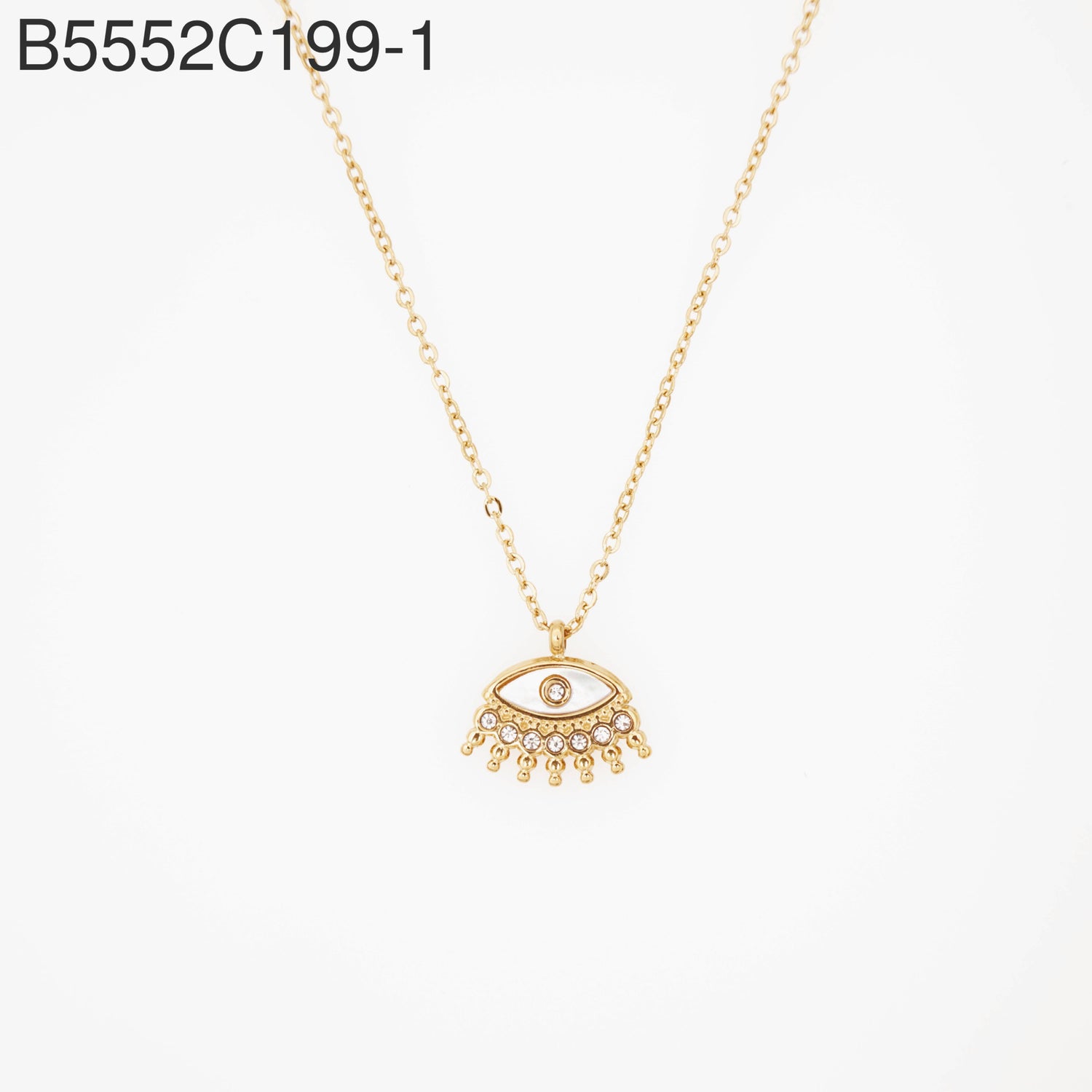 Collar de circón (plata)