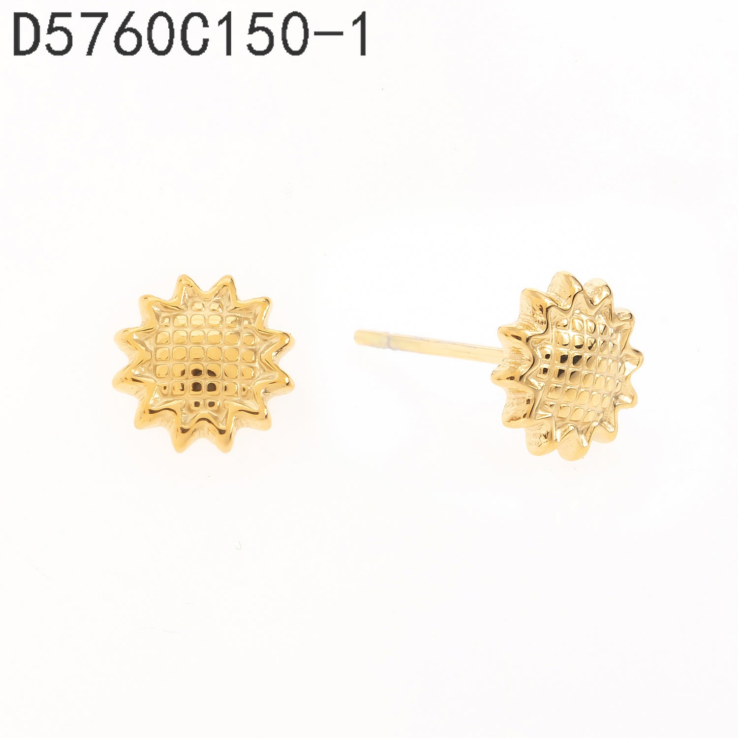 Pendientes con hebilla Oro Grueso 14K