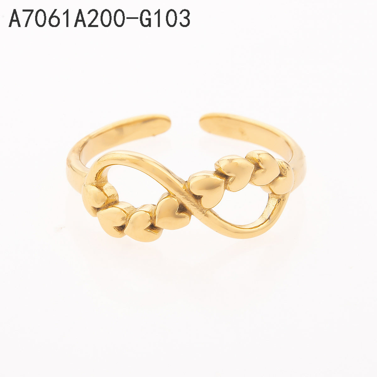 Anillo  Dorado Infinito