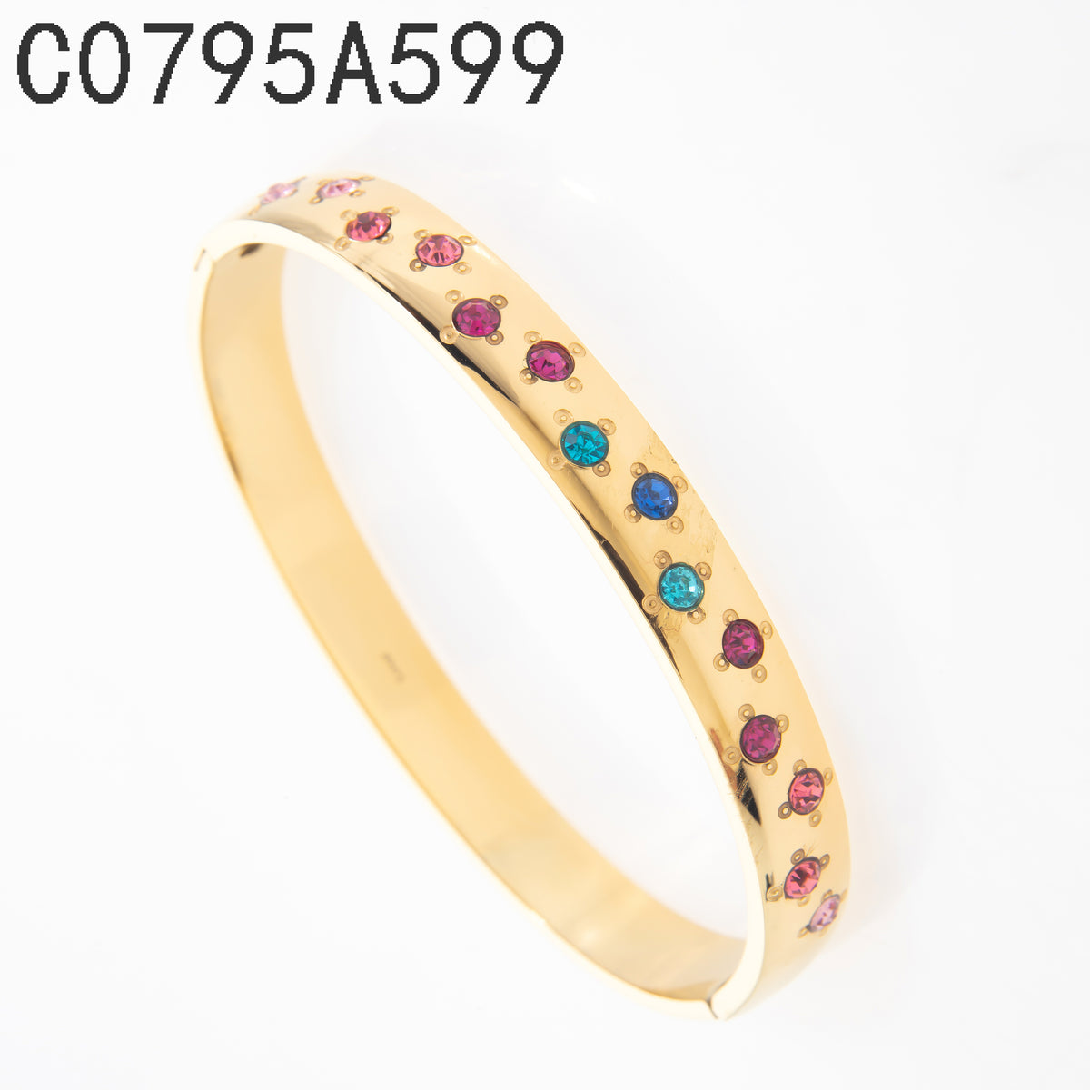 Brazalete Ojo de tigre rosa