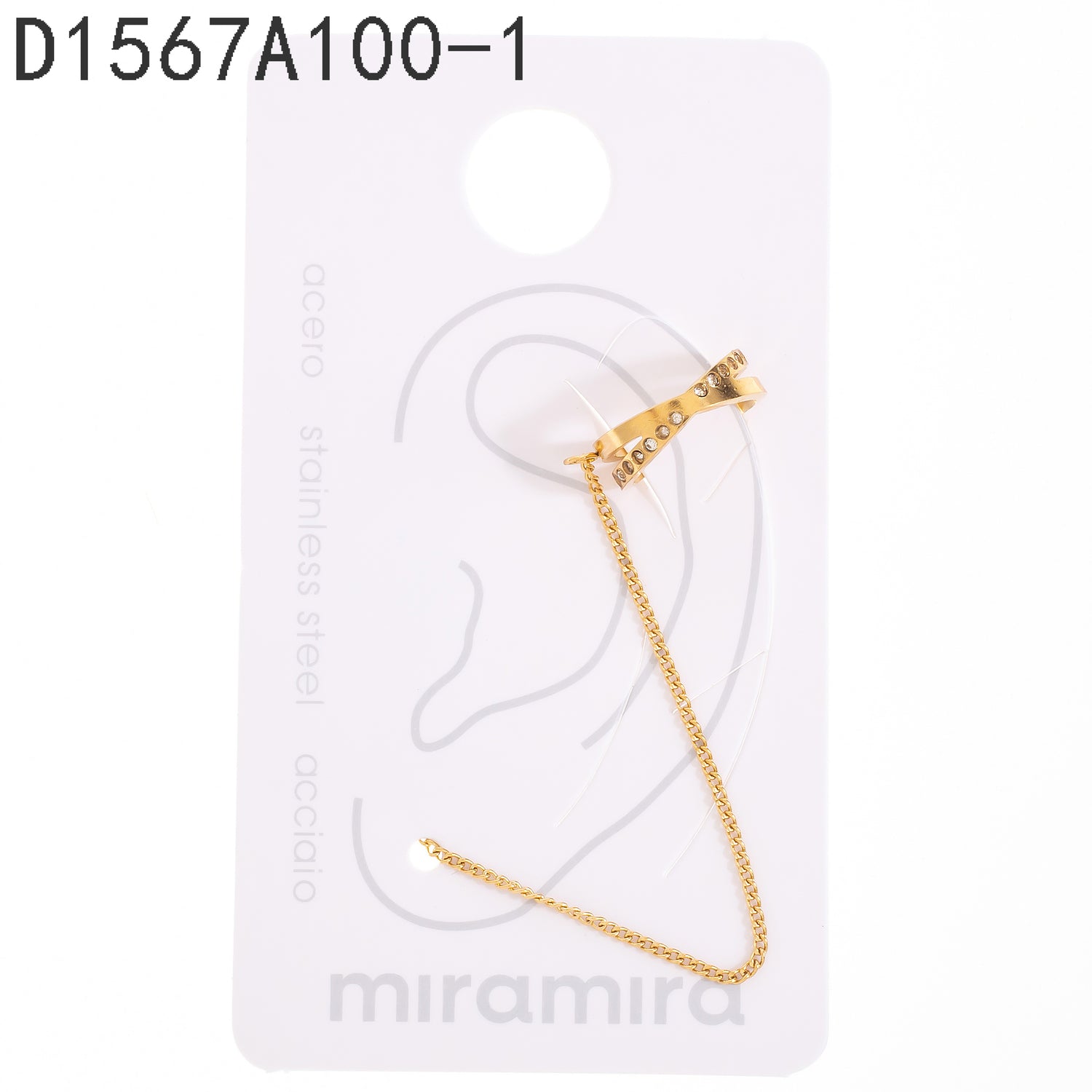 Pendientes de clip Oro Grueso 14K