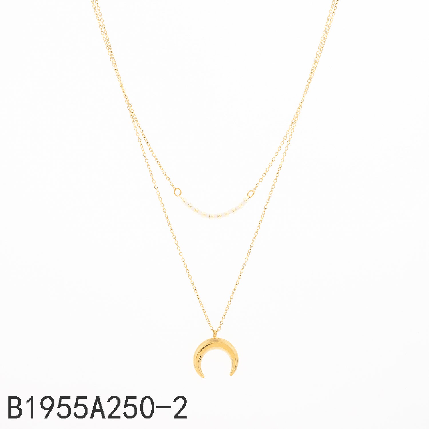 Collar Double Moon Layer