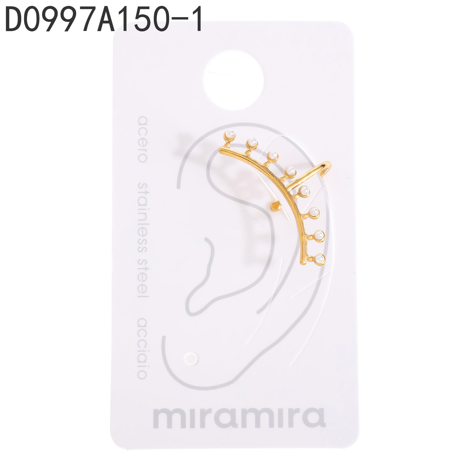 Pendientes de perlas Oro Grueso 14K