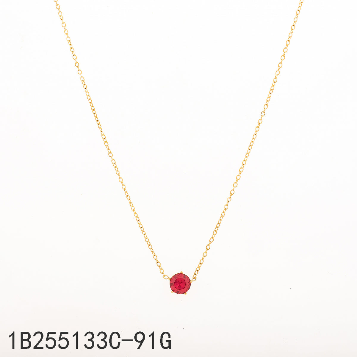 Collar Rubí Dorado