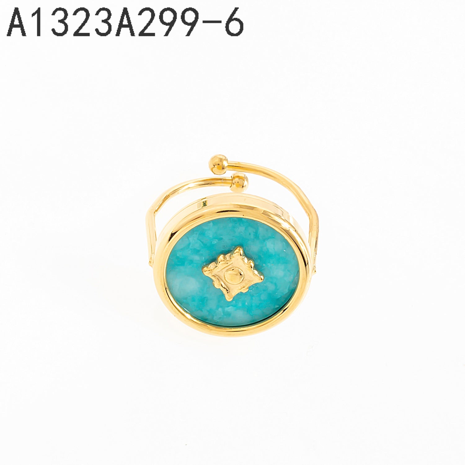 Anillo de nácar Oro Grueso 14K