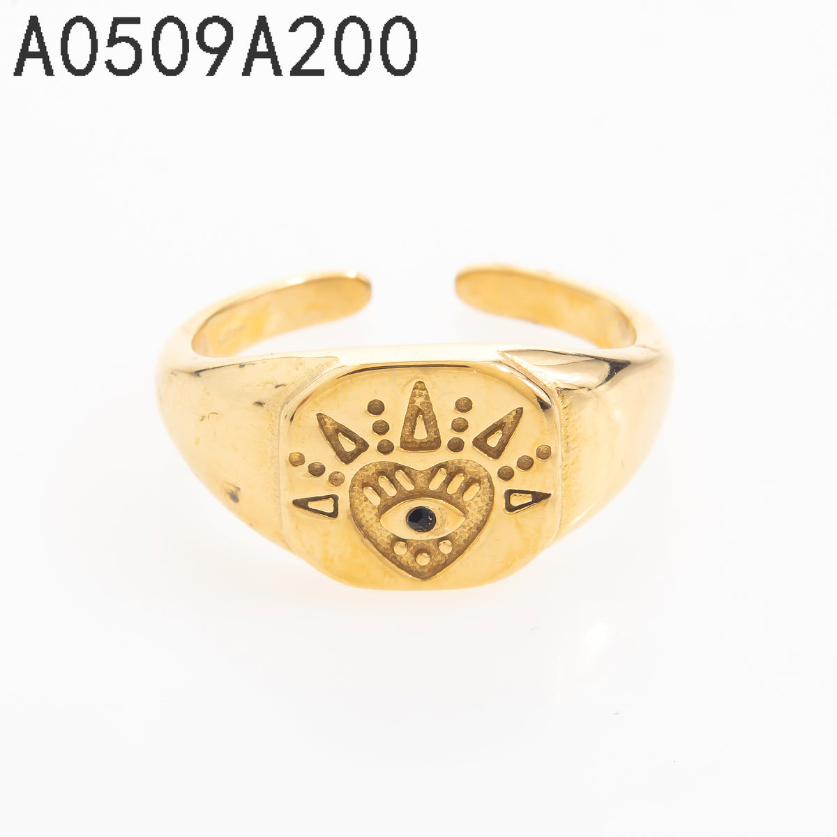 Anillo  Dorado Corazón
