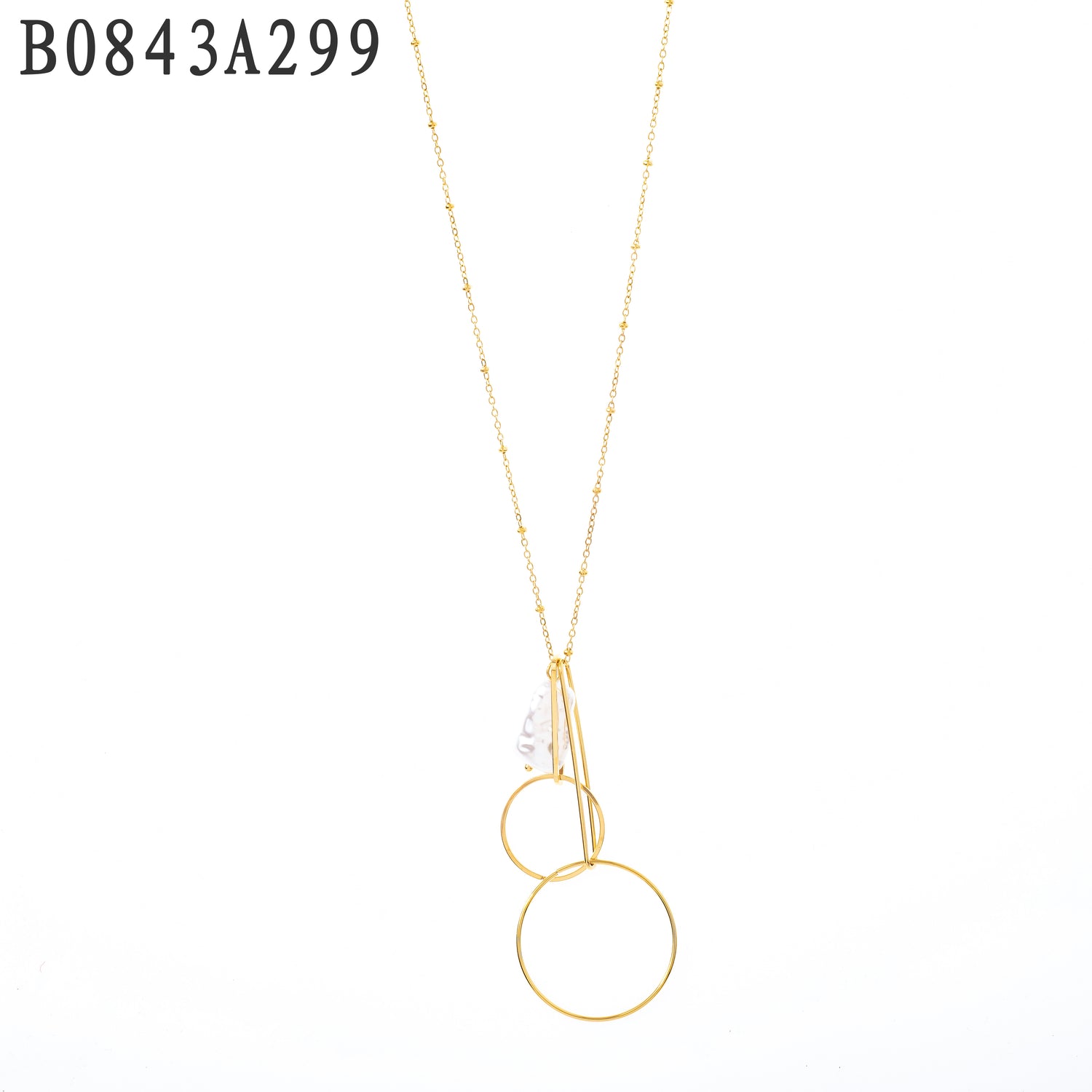 Collar de perlas Oro Grueso 14K