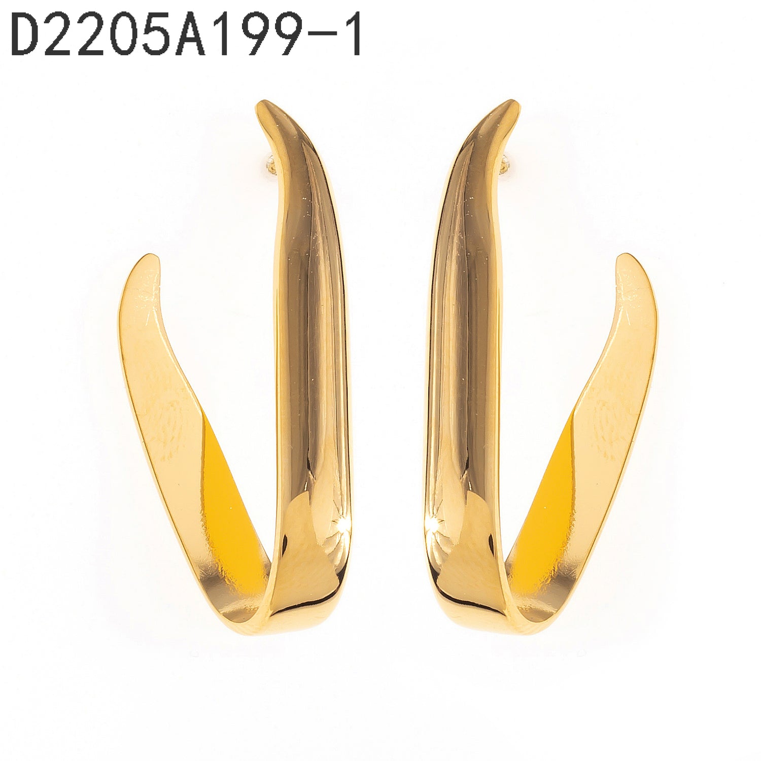 Pendientes colgantes Oro Grueso 14K