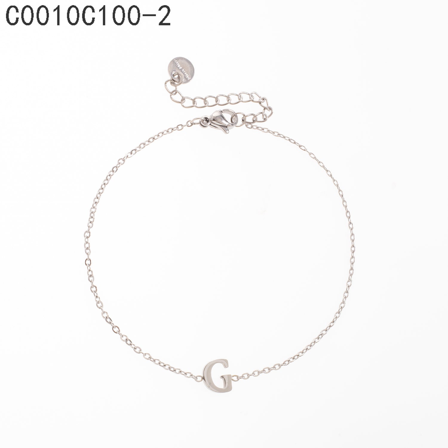 Pulsera con la letra G Oro Grueso 14K