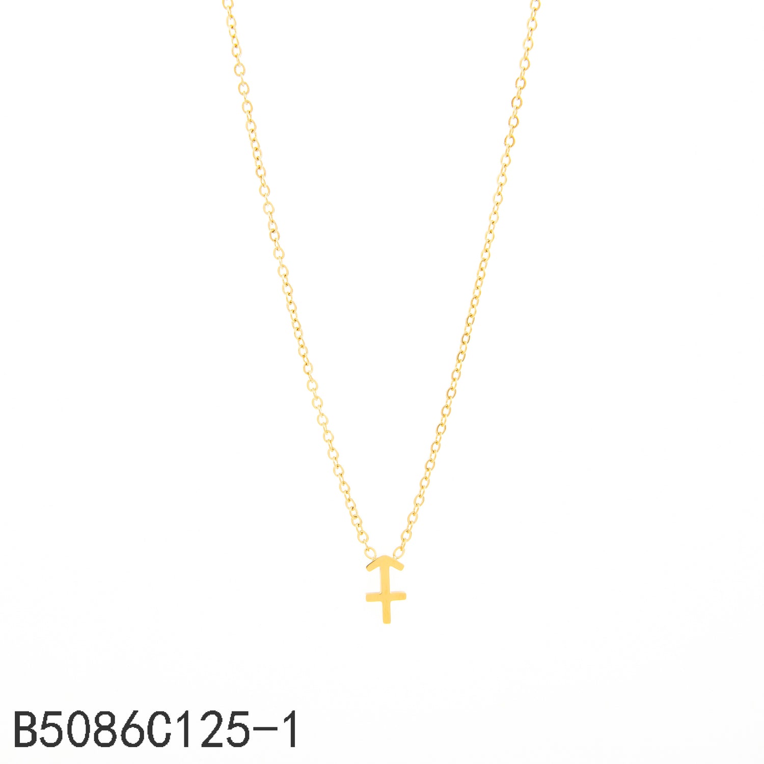 Collar de Sagitario Oro Grueso 14K