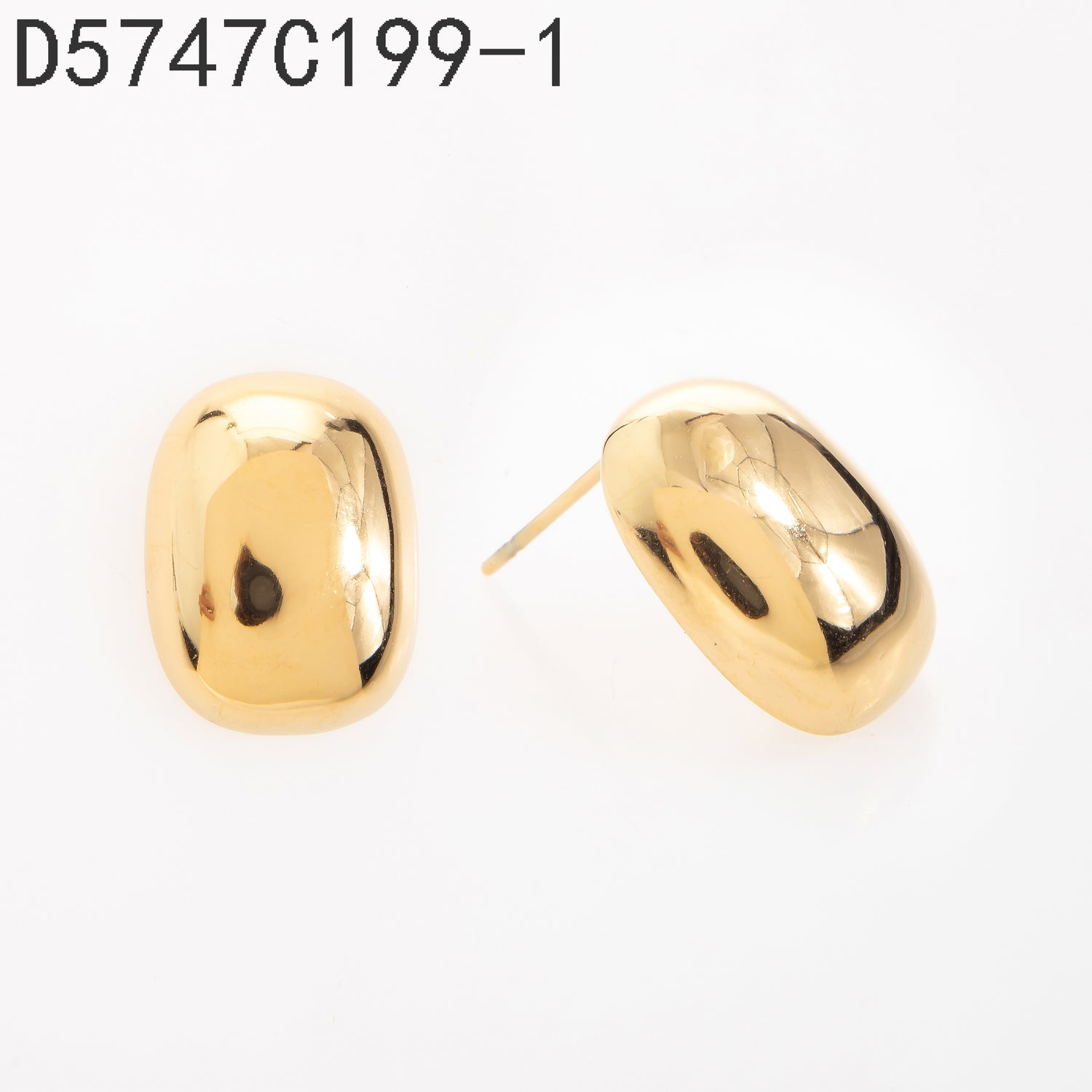 Pendientes con hebilla Oro Grueso 14K