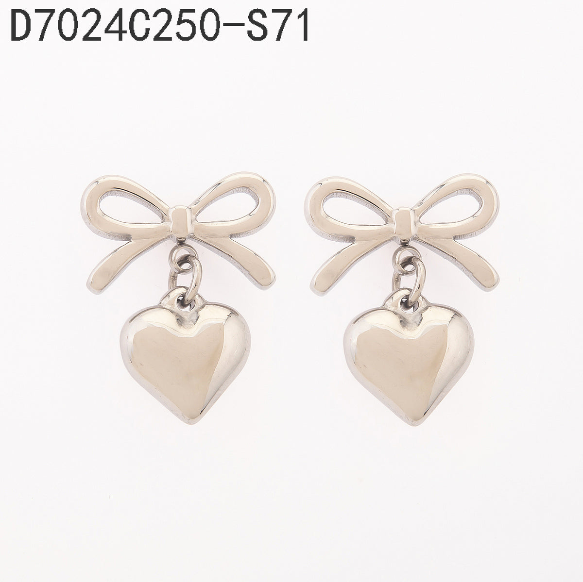 Broqueles  Dorado Corazón
