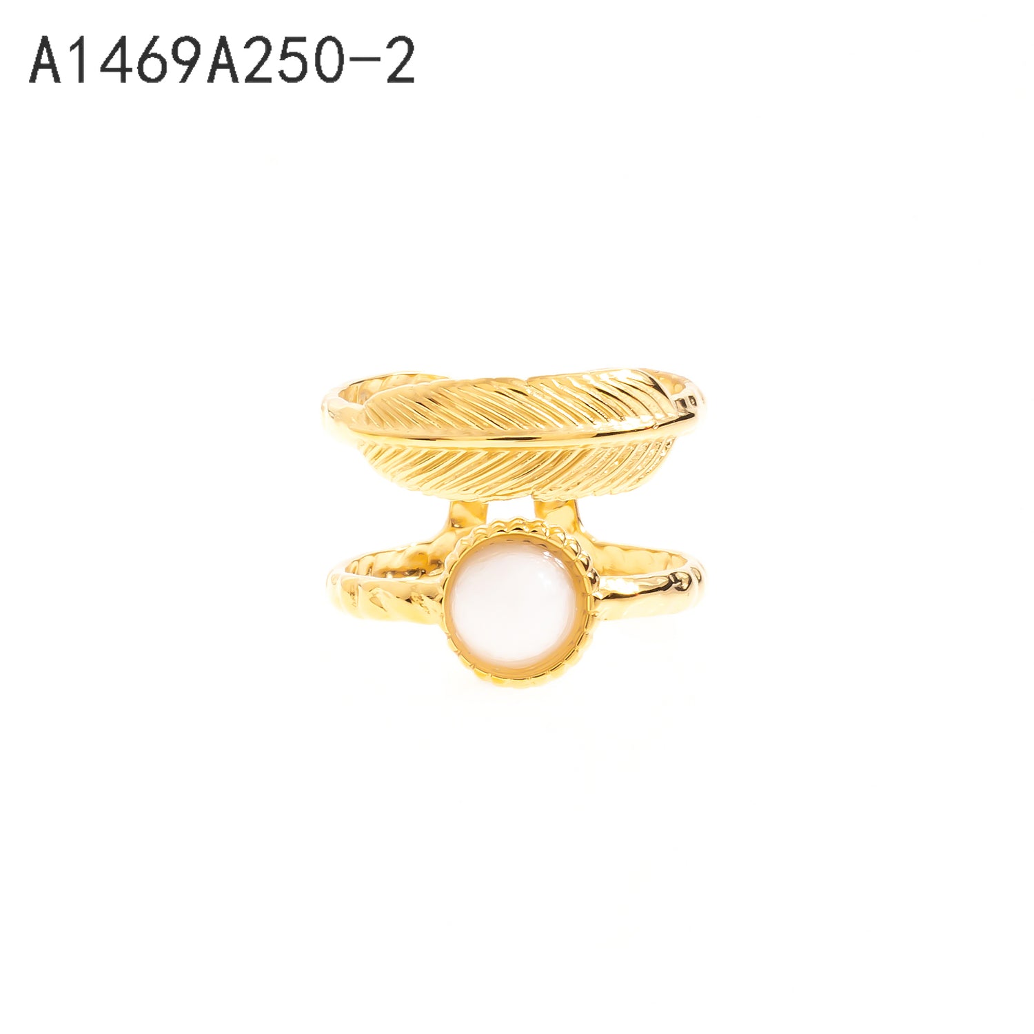 Anillo Feather Stone