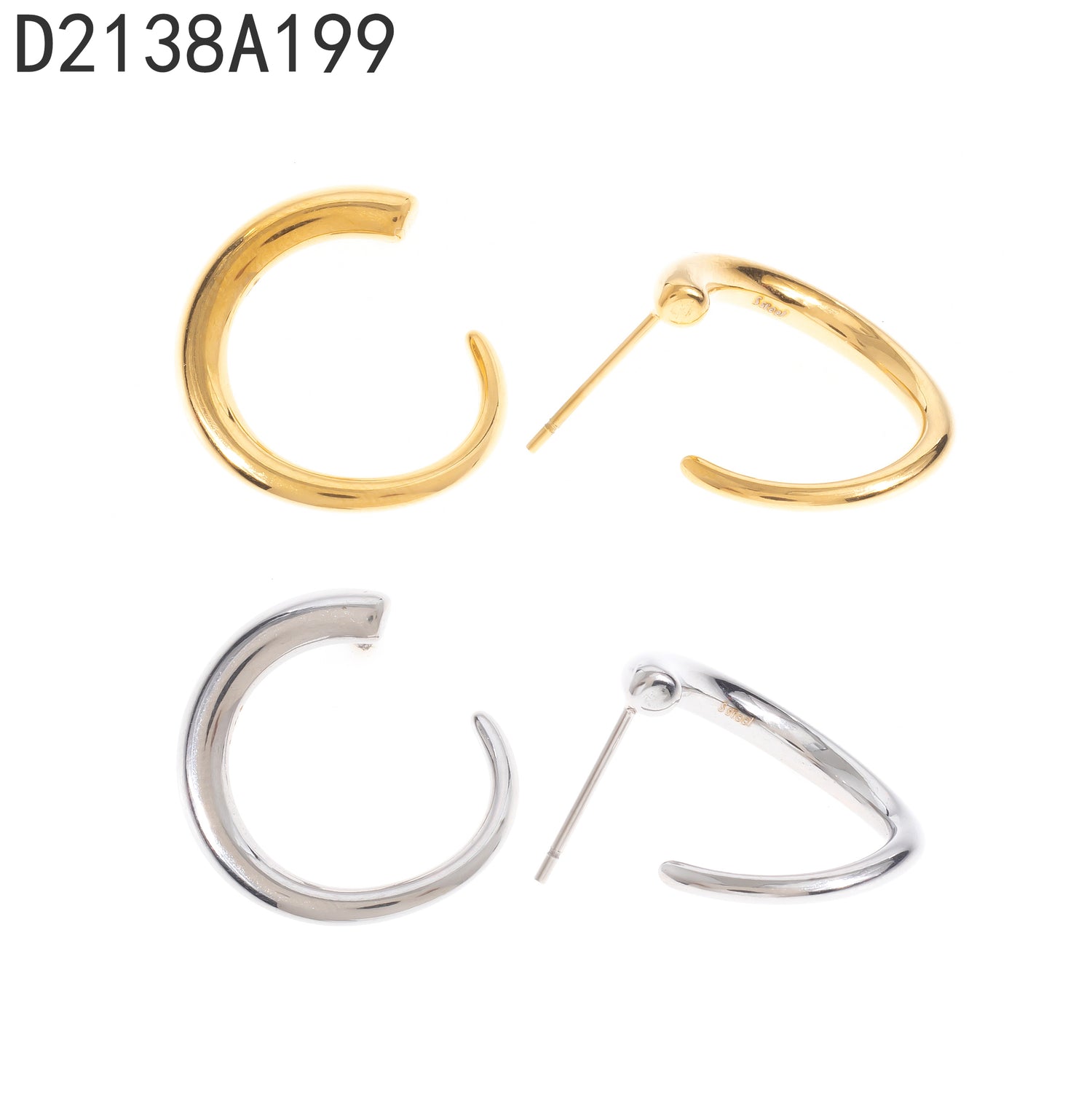 Pendientes Oro Grueso 14K