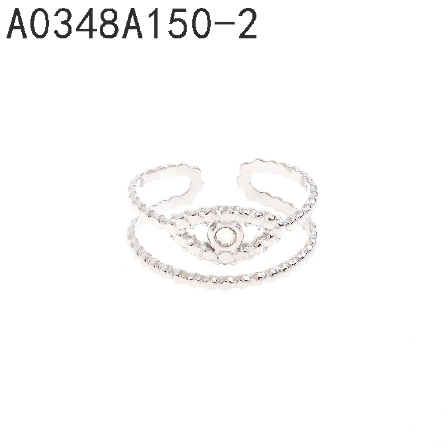 Anillo de circón (plata)